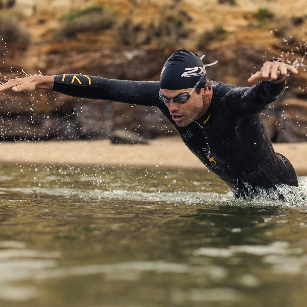 2026 2XU Mens P:1 Propel Swim Wetsuit MW4991c - Black / Ambition